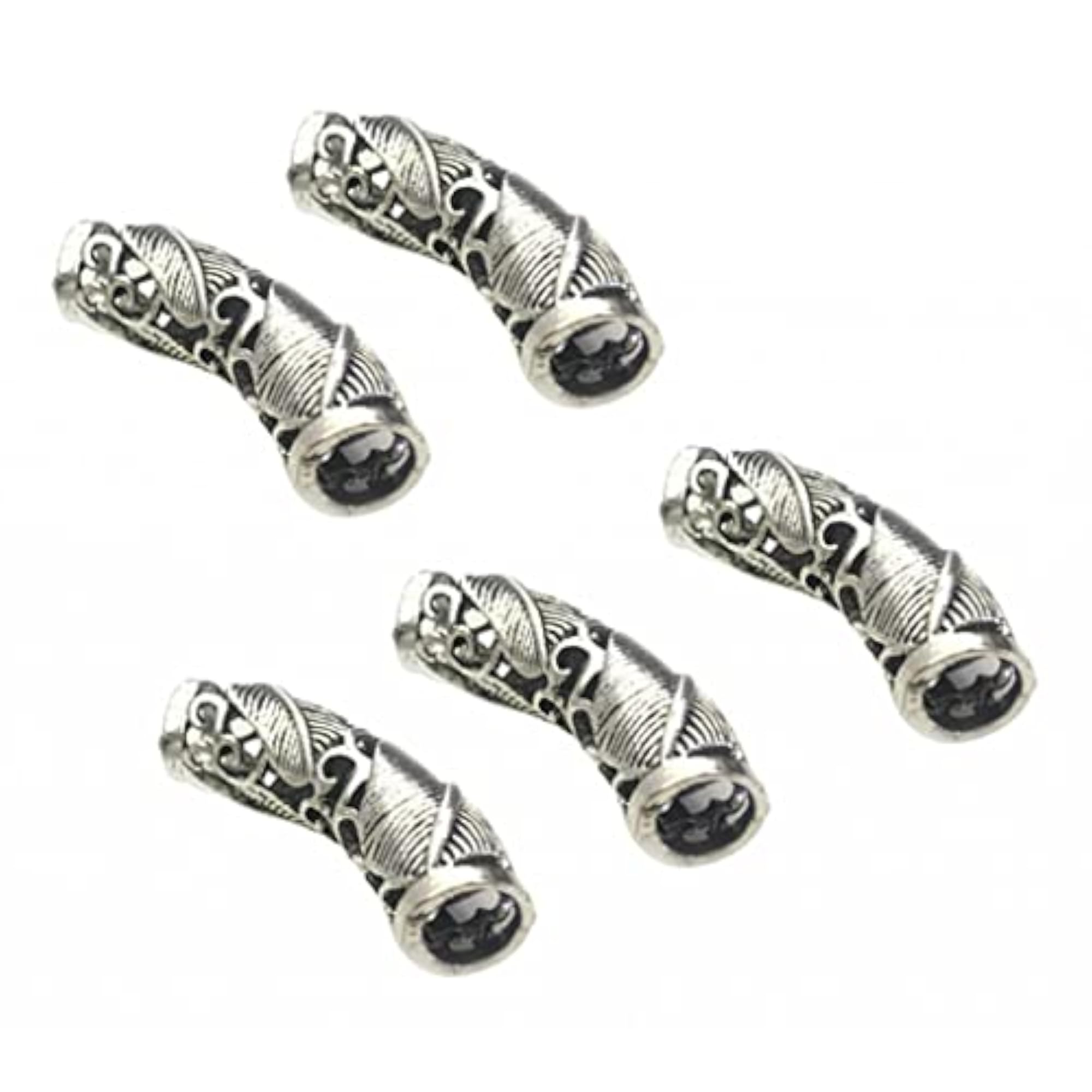 10pcs Alloy Metal Dreadlock Beads Hair Braid Rings
